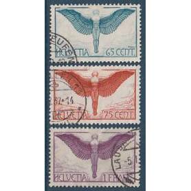 Timbre collection Suisse N° Yvert et Tellier PA 10/12 Oblitéré