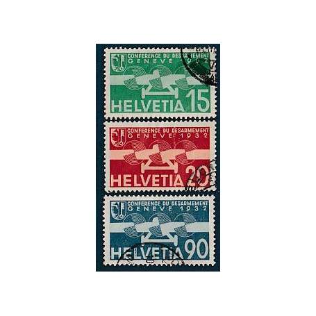 Timbre collection Suisse N° Yvert et Tellier PA 16/18 Oblitéré