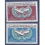 Timbre collection Algérie N° Yvert et Tellier 407/408 Neuf sans charnière