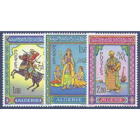 Timbre collection Algérie N° Yvert et Tellier 434/436 Neuf sans charnière