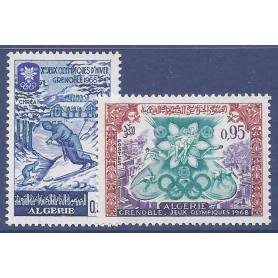 Timbre collection Algérie N° Yvert et Tellier 453/454 Neuf sans charnière