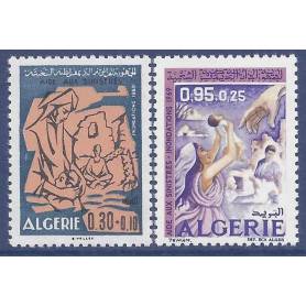 Timbre collection Algérie N° Yvert et Tellier 501/502 Neuf sans charnière