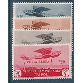 Timbre collection Tripolitaine N° Yvert et Tellier Pa 21/24 Neuf avec charnière