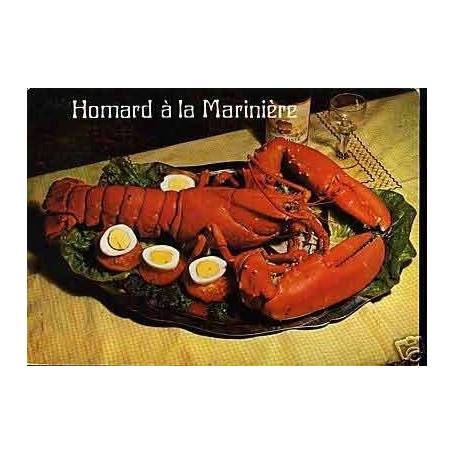 Carte Recette - Le Homard a  la mariniere