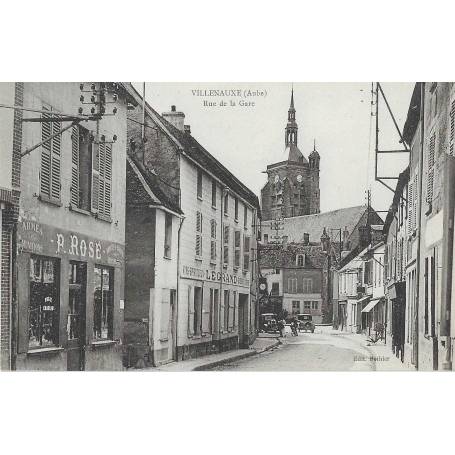 10 - Villenauxe - Rue de la gare - Voitures