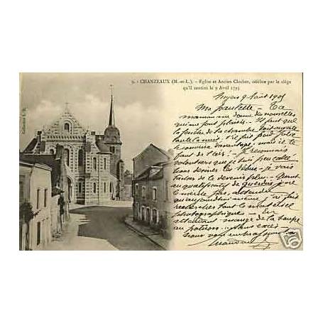 49 - Chanzeaux - Eglise et Ancien Clocher