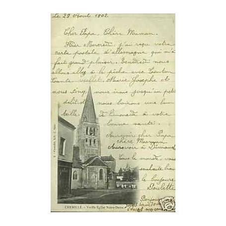 49 - Chemille - Vieille eglise Notre-Dame - Dos