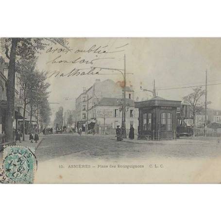 92 - ASNIERES - PLACE DES BOURGUIGNONS - TRAMWAYS