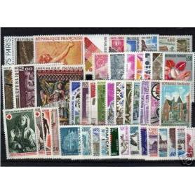 Timbres France 1973 en année complète neuve