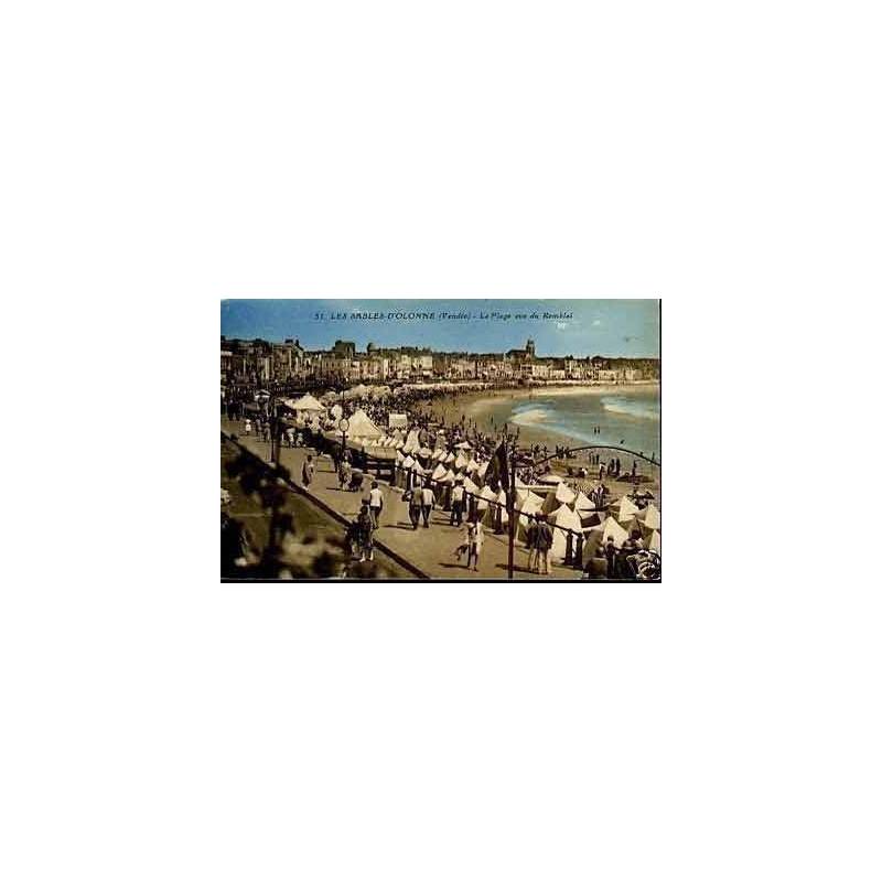 85 - Les Sables d'Olonne - Plage vue du Remblai