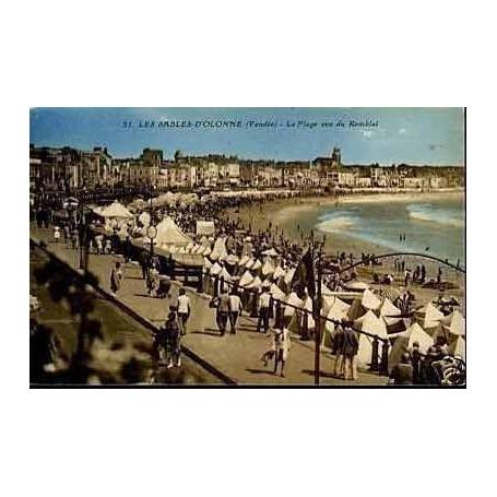 85 - Les Sables d'Olonne - Plage vue du Remblai