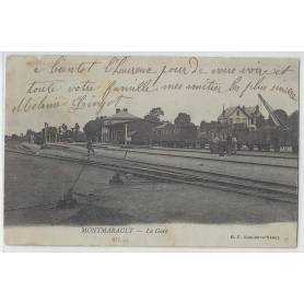 03 - Montmarault - La gare - Animée - Trains