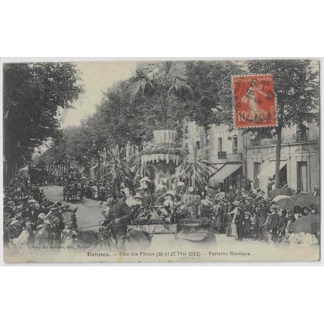 35 - Fêtes des Fleurs - 26 et 27 Mai 1912 - Parterre rustique - Très animée