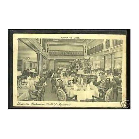 Cunard Line - Louis XVI restaurant - HMS Aquitania