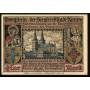 Notgeld Xanten 1921 1 Mark Siegfried avec son epee Icones de la cathedrale