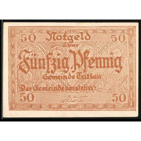 Notgeld Trittau 50 Pfennig zone locale