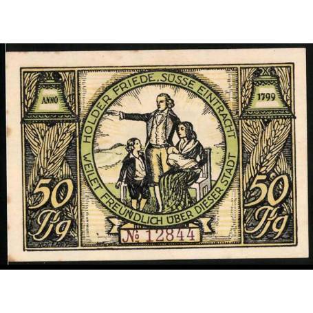 Notgeld Rudolstadt 1922 Lot De 50 Pfennig A Schillerstr