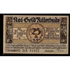 Notgeld Ritterhude 1921 25 Pfennig Vue du chateau