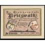 Notgeld Pritzwalk 1922 2 Mark Heine est capture et traine dans la ville