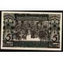 Notgeld Osnabruck 1921 Armoiries 5 Mark Les citoyens ravis celebrent la paix