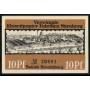 Notgeld Nuremberg 10 Pfennig Tiersgartner Tor Usines de papier toilette unies