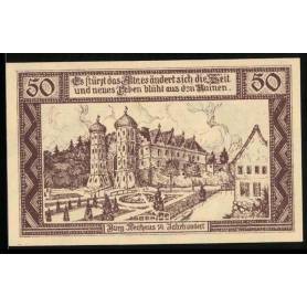 Notgeld Neuhaus A. Elbe 1921 50 Pfennig Chateau de Neuhaus au 14eme siecle