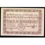 Notgeld Neinstedt A. H. 1921 10 Pfennig Un regard sur le mur du diable