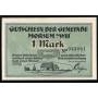 Notgeld Morsum A Sylt 1921 1 Mark Transport postal en bateau a glace depuis Nosse