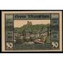 Notgeld Monschau 1921 50 maisons a colombages Pfennig au bord de la riviere