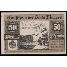 Notgeld Meppen 1921 50 Pfennig Armoiries Champ de tir Friedrich Krupp AG