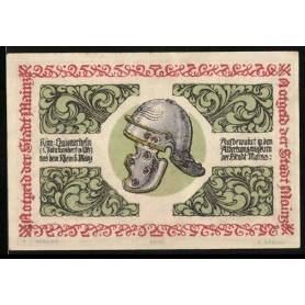 Notgeld Mayence 1921 25 Pfennig Casque De Legionnaire Romain Des Armoiries Du Rhin