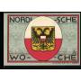 Notgeld Lubeck 50 Pfennig Nordic Week Sample Show 1921 Armoiries de la ville de Lubeck