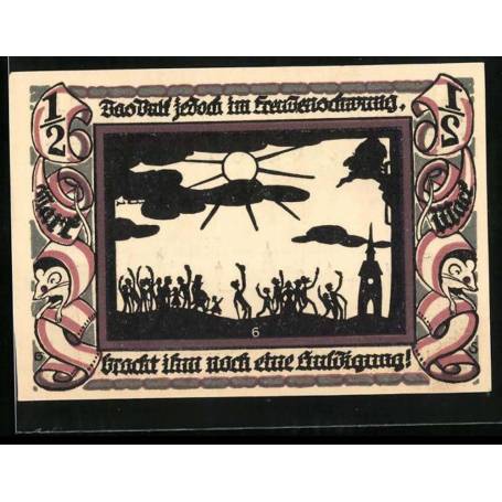 Notgeld Les habitants de Glauchau 1921 rendent hommage a Lever