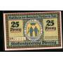 Notgeld Krolpa I Th 1921 25 Pfennig Armoiries Arbres fruitiers devant un portail