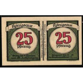 Notgeld Konigsaue 1921 50 Pfennig Enfants dans le pre Billet divisible