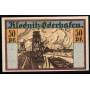 Notgeld Klodnitz-Oderhafen 1921 50 bateaux Pfennig sur la riviere