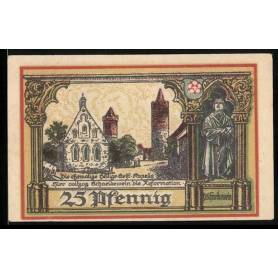 Notgeld Juterbog 1920 Abteihof Abbe Nicolas Ancienne Chapelle du Saint-Esprit P.Schneidwein