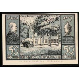 Notgeld Jever 50 Pfennig Maison des Fideles