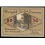 Notgeld Ilmenau 1921 Tour 50 Pfennig sur les armoiries de Kickelhahn