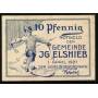 Notgeld Herisson Shib 1921 10 Pfennig Skieur Dans La Neige