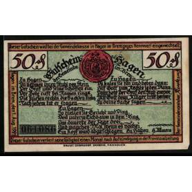 Notgeld Hagen I Brem 1921 50 Pfennig Cour des Paysans Sous le Stal-Eke