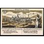 Notgeld Grunberg 1922 100 Pfennig vue sur la ville vers 1600