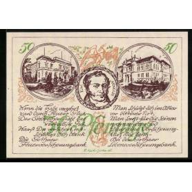 Notgeld Gotha 1921 50 Pfennig EW Arnoldi banque d'assurance incendie et banque d'assurance vie