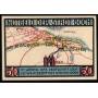 Notgeld Goch 1922 50 Pfennig Porte en pierre et carte des environs