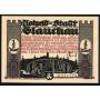 Notgeld Glauchau 1921 1 /2 Mark Mais les gens faisaient attention a ce que le levier ne fasse aucun mal