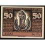 Notgeld Genthin 1921 50 Pfennig Construire un navire