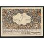 Notgeld Furstenberg A D Weser 1921 50 Pfennig Entree du chateau maintenant usine de porcelaine dans la neige