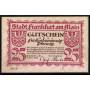 Notgeld Francfort-sur-le-Main 1919 Pont 25 Pfennig a la place