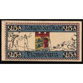 Notgeld Flensburg 1920 Les 25 gagnants du Pfennig emergent dans la lutte acharnee