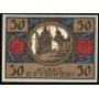 Notgeld Ettenheim 1922 50 section rue Pfennig avec vue sur l'eglise